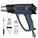 Décapeur Thermique, CJBIN 2000W Pistolet à Air Chaud Pistolet Thermique, Contrôle de Température Variable 60-650°C avec 4 Buses et Grattoir, Vitesse du Vent 300-500 L/min, pour Retrait Thermiquement