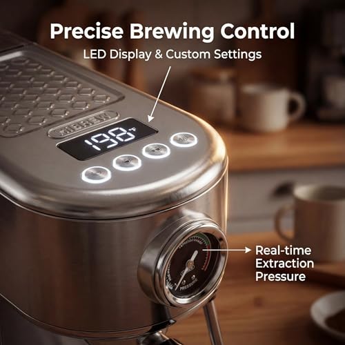 Professional Espresso Machine with Milk Frother