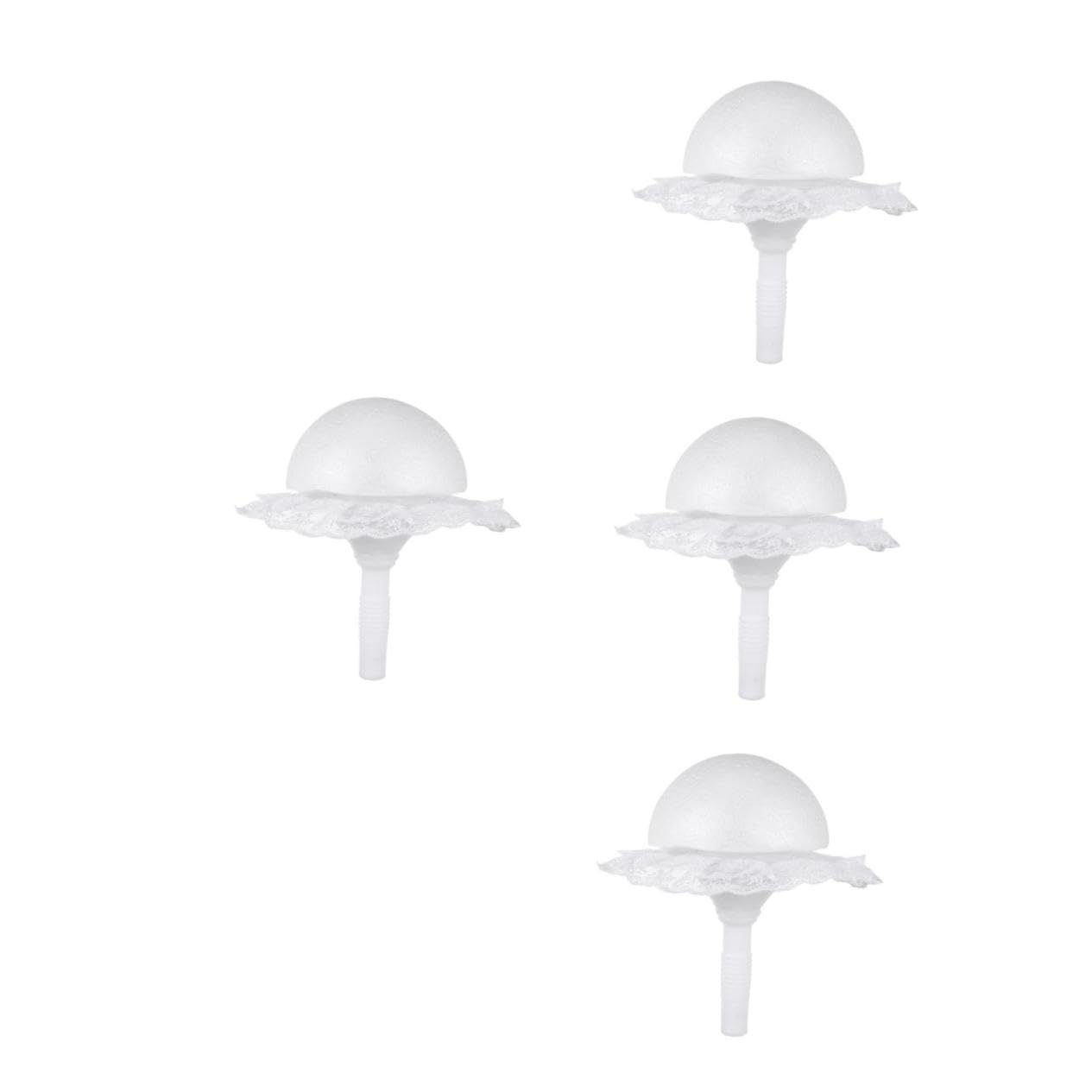 Tofficu Lot De 4 Accessoires pour Bouquets De Fleurs Artificielles Décoratives Comestibles pour Mariage Grands Supports pour Gâteau De Mariage Figurines Pétales Fausse Plante Mariée