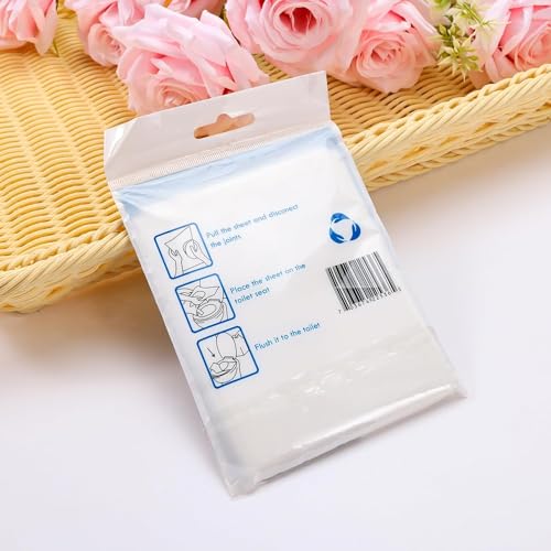 Image of UMAI Toilet Seat Covers Disposable|Western Toilet Seat Cover|Use & Throw, Portable|Pack of 20 (White)