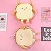 Vctitil Small Mini Bread Toast Coin Purse Student Bag Cosmetic Bag Cute Pouch Wallet with Strap Messenger Bag for Adult Kids(E)