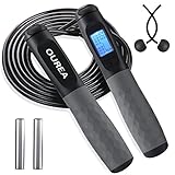 Ourea Weighted Jump Rope for Fitness, Cordless Jump Rope for Kids, Men and Women with Calorie...