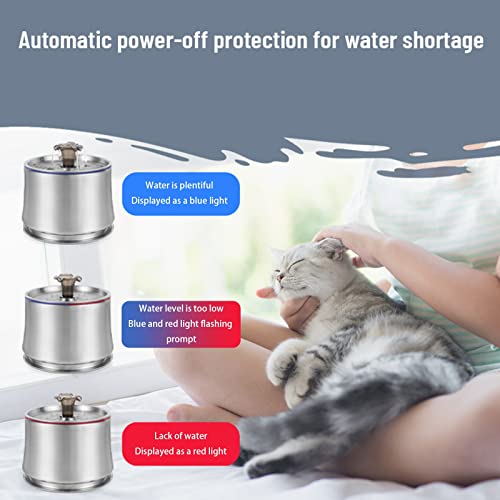 Fuente automática para agua de mascotas en acero inoxidable miniatura 5