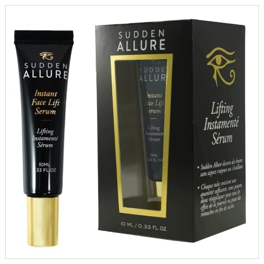 Sudden Allure Instant Face Lift Serum - Anti Aging Firming Face & Eye Serum Lotion Cream for Dark Circles Puffy Eyes Crows Feet - Instantly Tighten & Reduce Fine Lines, Wrinkles, and Eye Bags | 10 ml