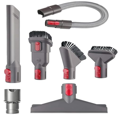 7 Pièces Accessoires Aspirateur pour Dyson Gen5 V7 V8 V10 V11 V12 V15 SV10 SV11, Pièces Détachées pour Dyson, Brosse Aspirateur pour Nettoyer Rapidement...