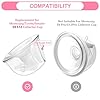 Belmikal Wearable Breast Pump Parts Overall 19mm Milk Collector Cup Compatible with Momcozy/Tsrete/Kmaier S9|S12 Wearable Breastpump Incl 19mm Flange Use with S9|S12 Parts/Accessories Replacement