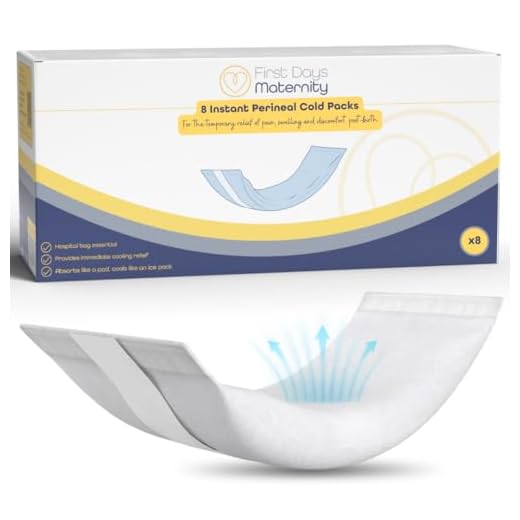 First Days Maternity Supplies Compresas Frias Perineales Instantáneas - Compresas Postparto Absorbentes y Desechables - 20 Minutos de Enfriamiento - Esenciales de Maternidad para Bolsa de Hospital
