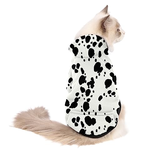 Disfraz de perro dálmata con capucha para invierno XS miniatura 6