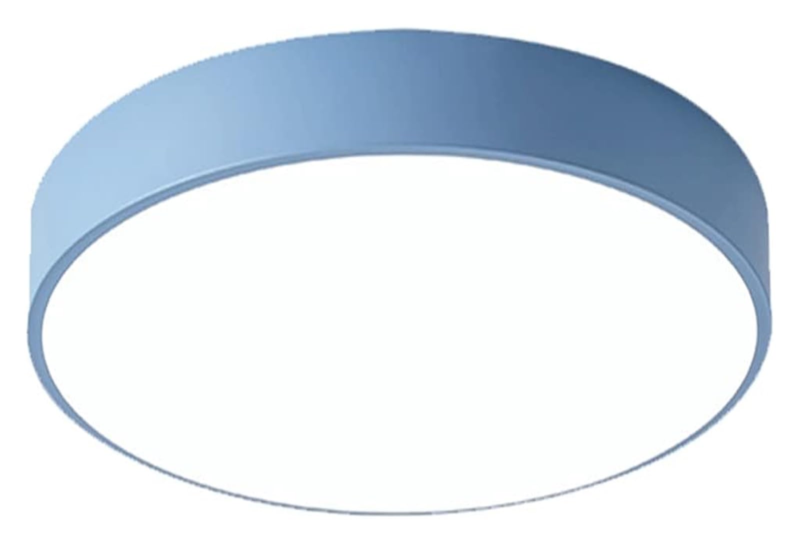 KXEcoLife Ceiling Lamp Ultra-Thin 1.9in Panel Lights Kitchen Decorative LED Light Three-Tone Lighting Fixtures Flat for Hallway Laundry Stairwell(bule,19.7in)