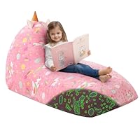 MeMoreCool Cord Sitzsack Für Kinder 8-12 Jahre - Große Kuschelecke Mit Einhorn Design