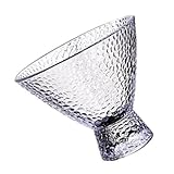 Warmhm Gehämmertes Glas Martini Cocktailglas mit Dekorativem Design Delikater Glasbecher für Wein Saft Tee Vielseitig Einsetzbar für Party Restaurant Hochzeit und Zuhause