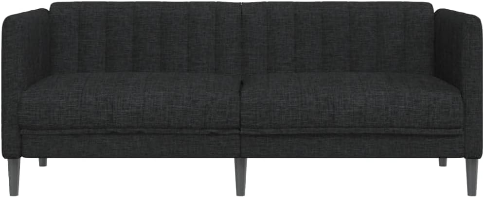 Sofa Black Polyester Living Room Furniture