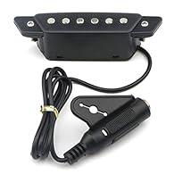 Application: Electromagnetic soundhole pickup Applicable for 39 inch to 42 inch acoustic guitars Sensitive: Magnetic sensor captures vibrations quickly. It is very sensitive, picking up the string vibrations accurately and nicely, as well as any knoc...