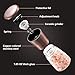 Tiawudi Pepper Grinder, Salt and Pepper Mills with Silicone Stand (2 pcs) Bronzed Painting Stainless Steel, Adjustable Ceramic Coarseness, Glass Body