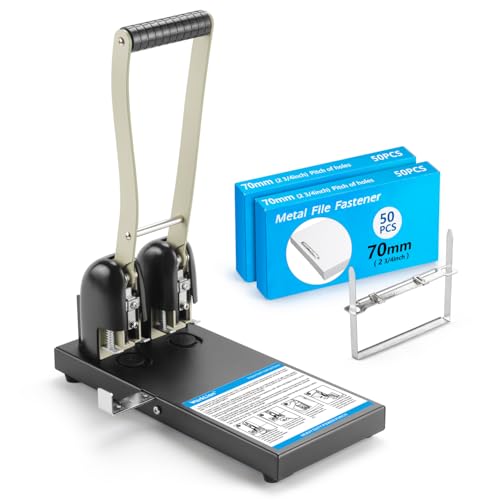 Worklion 3 Hole Puncher for Binder: Heavy Duty Three Hole Paper Punch for Max 150 Sheet,Save Power Large Punch