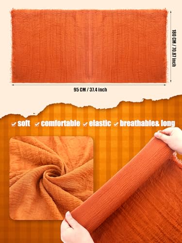 12 Pcs Fall Scarf for Women Soft Cotton Hemp Scarf Fall Gifts for Women Long Head Wraps Shawl Hijab for Mom Female Sister Autumn Thanksgiving Birthday Wedding Party Favors2