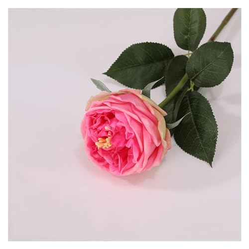 Rose artificielle toucher naturel pour décorer sans entretien