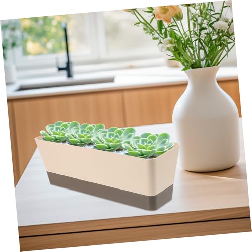 Jardinière rectangulaire drainage efficace sans fuite d'eau - 5