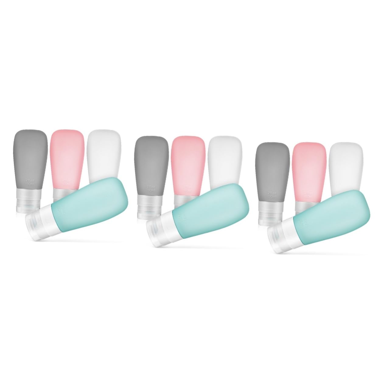 minkissy 12pezzi Flaconi Squeeze Riutilizzabili Da Viaggio Da Contenitori Per Shampoo Lozioni e Prodotti Per La Della Con Tappi Per Valigie e Zaini