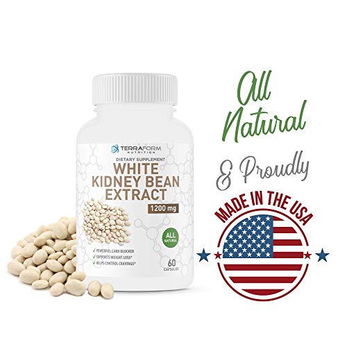 100% Pure White Kidney Bean Extract – All-Natural Carb Blocker 1200Mg Serving– Optimized For Weight Loss & Fat Prevention For Women & Men – Made In Usa #TOP1