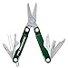 LEATHERMAN, Micra Keychain Multitool with Spring-Action Scissors and Grooming Tools, Stainless Steel, Built in the USA, Green