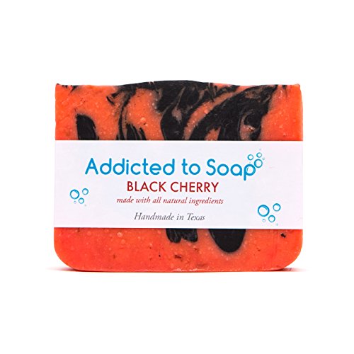 Addicted to Soap – Black Cherry Soap | Specially Formulated – All Natural Ingredients for Perfectly Clean Skin and a Beautifully Refreshing Scent - Handmade with Love in Texas