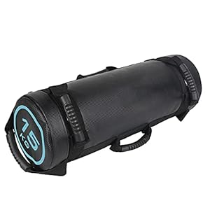 Power Bag Weight Sandbags Verstelbare 5 kg voor fitness, bodybuilding, gym sporttraining, zwart gevuld