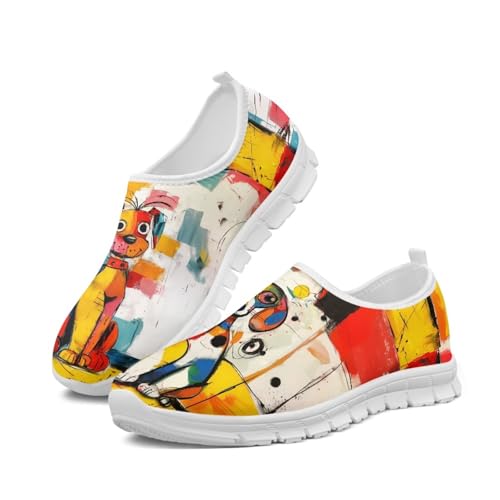 Image of Jeiento Cute Dog Women's Casual Slip On Shoes Loafers Sneakers for Women