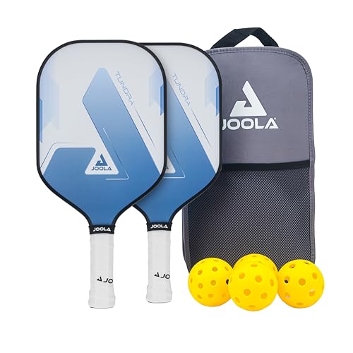 JOOLA Set de Pickleball Blue Lightning Incluye 2 Palas, 4 Pelotas y Bolsa, Ideal para Jugadores Recreativos, Tundra, 7 Piezas