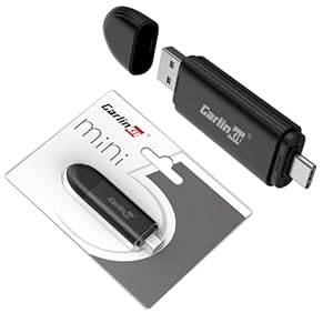 CarlinKit mini SE CarPlay draadloze adapter, voor OEM bedrade CarPlay auto’s (bouwjaar: 2016 tot 2025) Plug and Play, Ondersteuning online versie-update, Bluetooth 5Ghz WiFi Auto-Connect