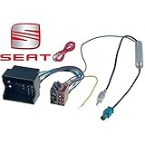  ALTEA adaptador ISO para SEAT IBIZA/LEON-Cable conector de audio con adaptador de antena amplificado fakra