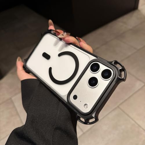 �yWAYYWP�z�K�p iPhone 16 Plus �P�[�X �N���A MagSafe�Ή� �؍� ���� �ϏՌ� ���C�����X�[�d �A�C�z��16�v���X ���� �g�уJ�o�[ PC�w�� TPU �ی� �o���p�[ �A�C�t�H��16 Plus �X�}�z�P�[�X ���ϖh�~ ���h�~ 