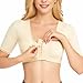 HGps8w Front Closure Bras for Women Post Surgery Bra Long Sleeve Compression Shirts Posture Corrector Shapewear Crop Top