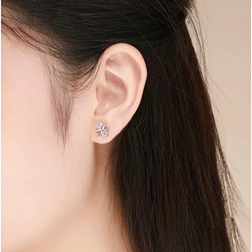 Boucles d'oreilles coeur rose Amour Infini, légères et sans gêne - 2