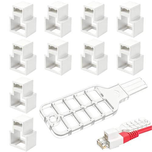 Proteja sus puertos de internet con el bloqueo de cable de red RJ45 y tapa para sala de juntas