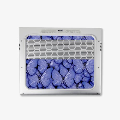Image of MightySkins Skin Compatible with Alienware X14 R2 (2023) Full Wrap Kit - Blue Butterflies | Protective, Durable, and Unique Vinyl Decal wrap Cover | Easy to Apply & Change Styles | Made in The USA