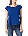 Produktbild ONLY Damen Einfarbige Kurzarm Bluse | Basic Rundhals Ausschnitt | Blusen T-Shirt Blouse Oberteil ONLVIC, Farben:Dunkelblau, Größe:42