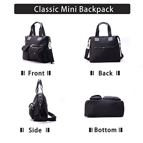 Nz Sixvona Tote Bag For Women, Lightweight Casual Shoulder Bag With Multi Pockets Diaper Top Handle Bag For Gym, Travel, Work, Outdoor- Black #TOP5
