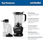 Nutribullet-Plastic-Combo-Blender-Powerful-1000-Watts-Motor-MixerGrinderSmoothie-Maker-Blender-for-Dry-Grinding-Wet-Blending-2-Unbreakable-Jars-16L-Extra-Large-Pitcher-Tamper-Black