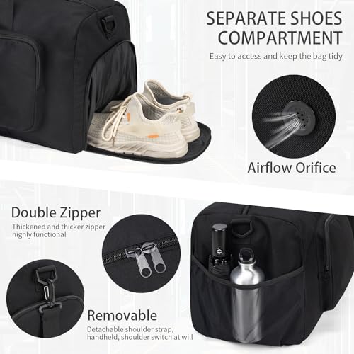 Travel Duffel Bags 65L,Gym Bag, Travel Bag, Duffle Bag for Men, Foldable Overnight Weekender Bags for Women & Men with Adjustable Shoulder Strap3