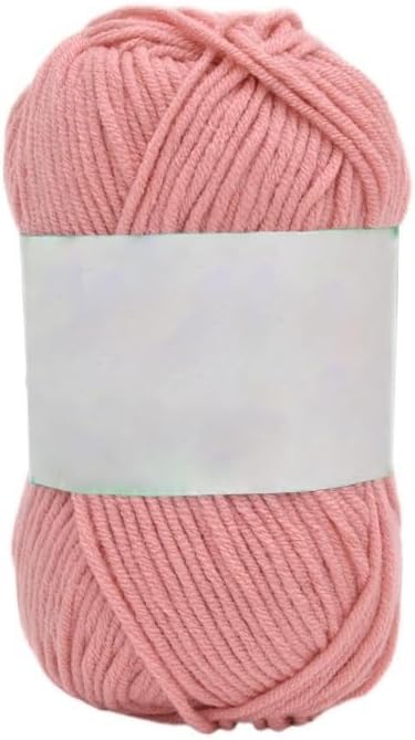 5 Rolls 5-Ply Milk Cotton Yarn for Crocheting Hand Knitting Blend(23)