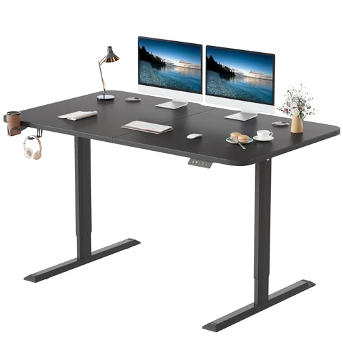 Furmax Electric Height Adjustable Standing Desk 55 X 24 Inches Sit Stand Up Desk