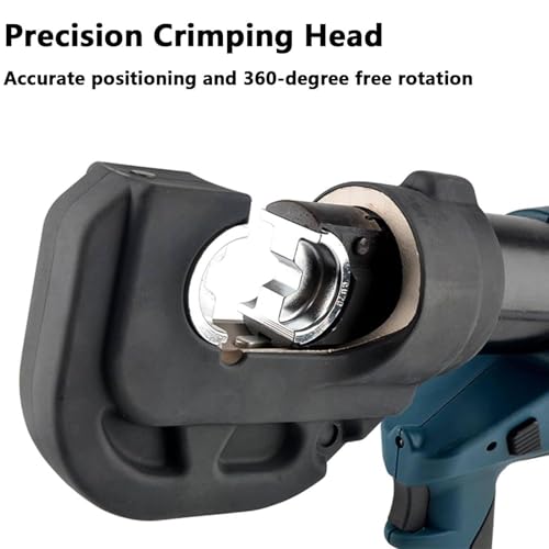 Pince à sertir hydraulique 5Ah avec tête rotative à 360° et écran OLED - 6