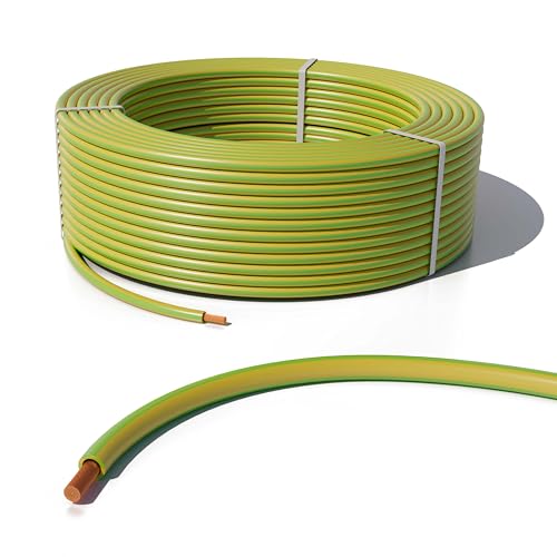 Erdungskabel 50m 16mm H07V-R flexible Erdungsleitung mehrdrähtig BV Stranded 450/750V VDE geprüft hochwertige Kupferader für Elektroinstallation Hausbau Solaranlagen Industrieprojekte