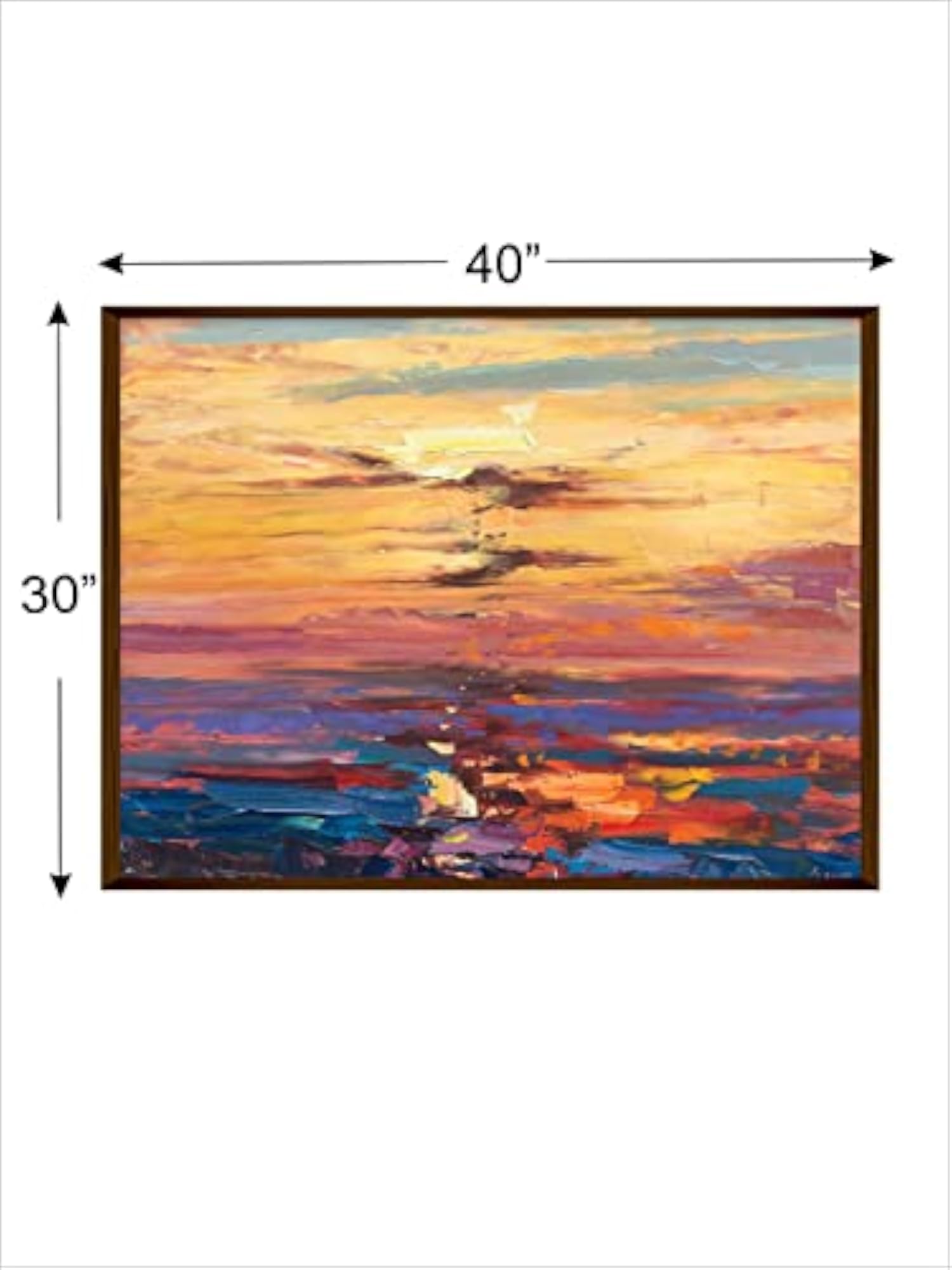 Abstract Framed Wall Painting for Home Decoration