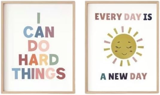 Amazon.com: 2X Positive Affirmation Prints for Kids,Boho Classroom ...