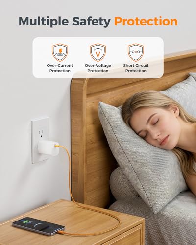 Image of TESSAN 65W USB C Charger Block Fast Charging, Type C Wall Charger Adapter | GaN Phone Charging Cube Foldable Plug for iPhone 17 /16, Samsung S24 /S25, Laptop and More, Compact for Travel, Home & Office