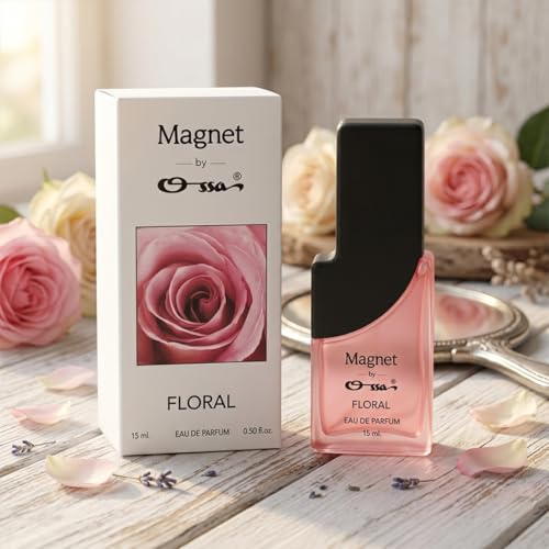 Image of Ossa Magnet Aqua, Fresh & Floral Eau De Parfum Combo for Men & Women | Long Lasting Perfume Set | Aqua, Fresh & Floral Fragrance | Daily Wear Travel Size Perfume | Unisex EDP Gift Set | 3 x 15ML