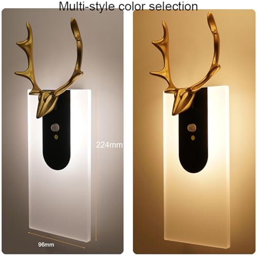 Luz de pared con interruptor para dormitorio y pasillos sin instalación 6
