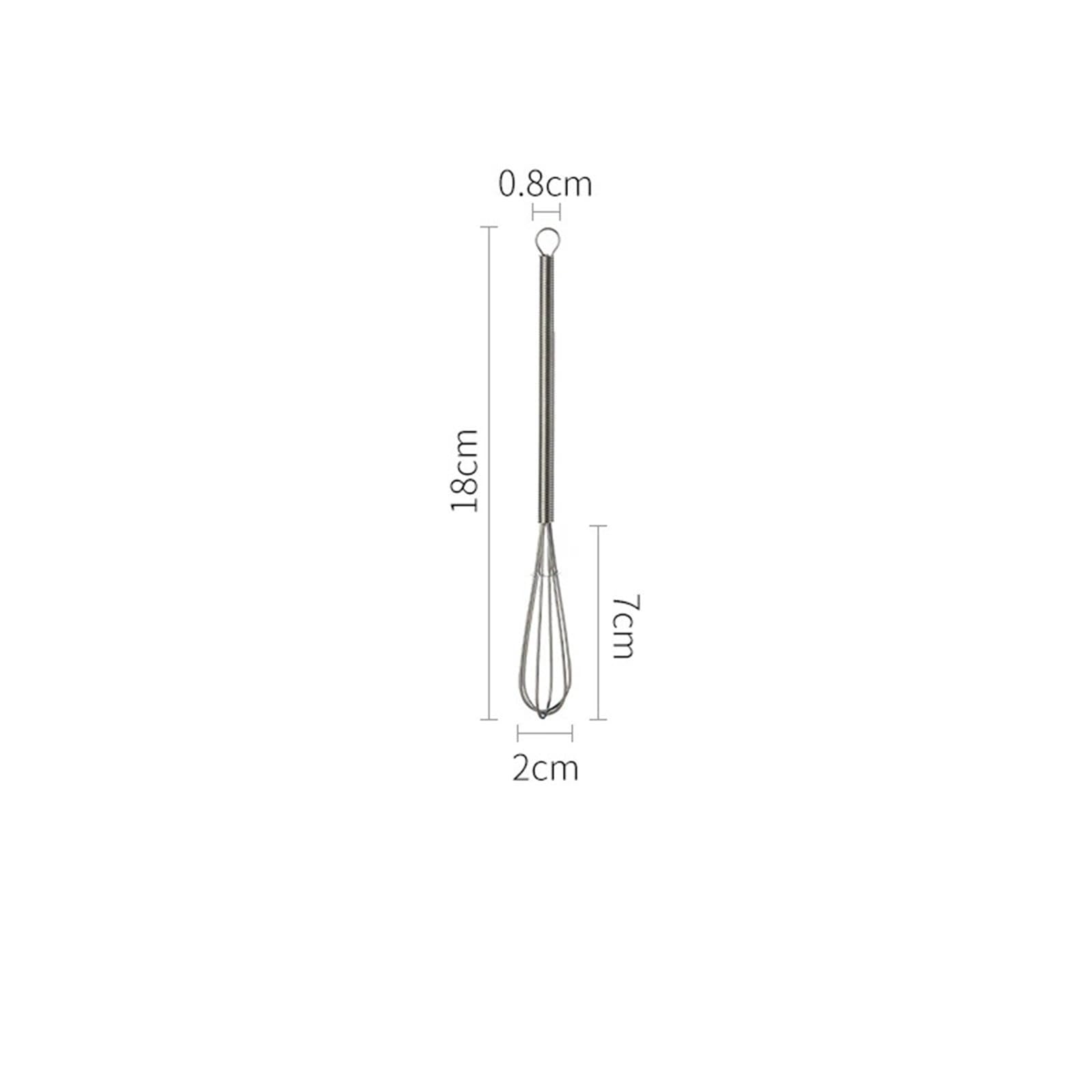 Batidor Manual de acero inoxidable 3 uds, mezclador crema y mantequilla, cocina, batidor for el hogar, huevos, accesorios for hornear para Mezclar(18 * 2cm)
